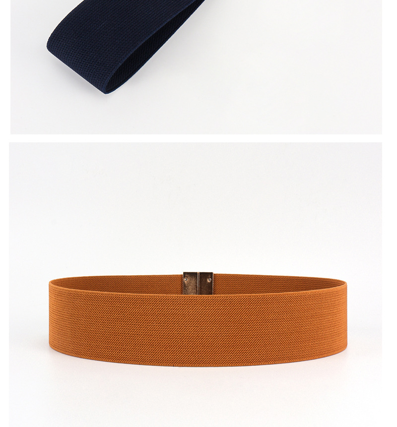 Women's Gender Plating Design Elegant, Basic Style Elegant Basic Lady Square Alloy Elastic Band Plating Women's Woven Belts