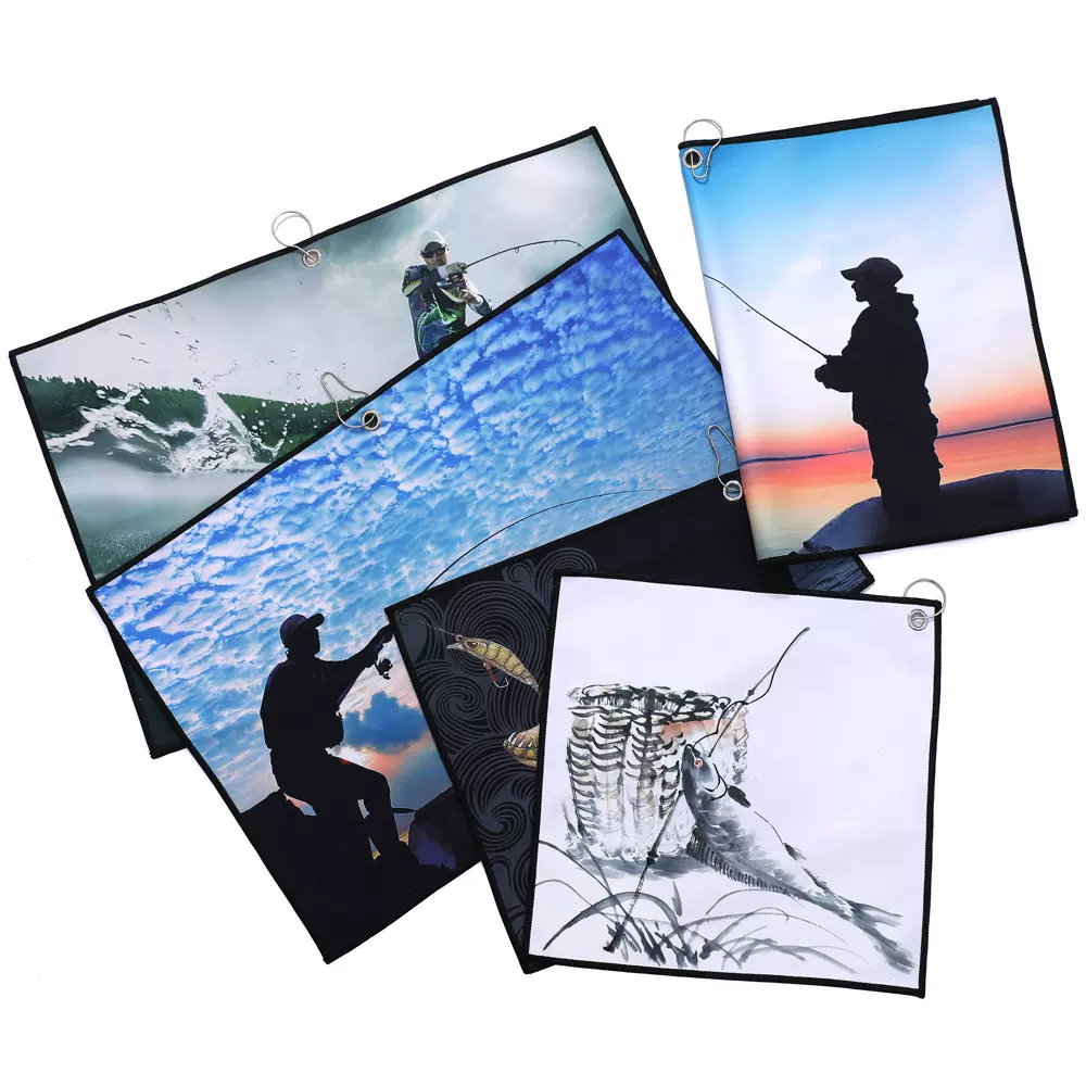 户外【钓鱼毛巾】加厚珊瑚绒面料吸水性好抓鱼防滑防刺擦干毛巾