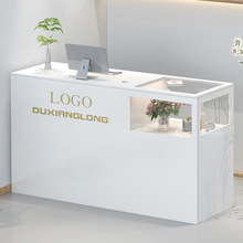 收银台吧台简约现代小型店铺服装店理发店女装店前台接待台收银柜