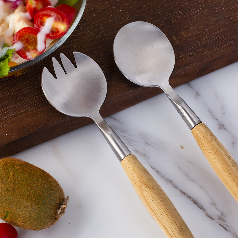 430 stainless steel salad spoon salad spoon tool fruit salad western…
