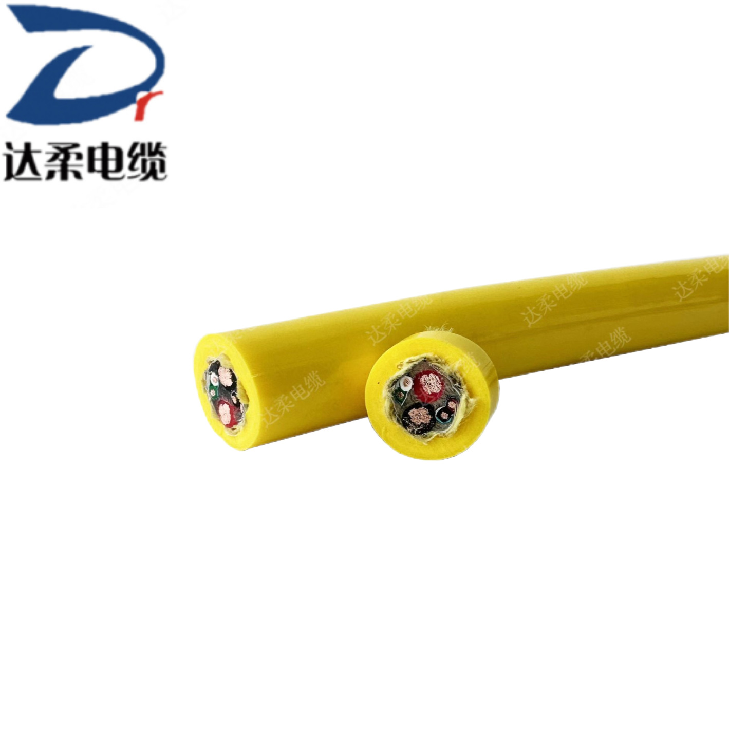 达柔供应水位检测仪器电缆水温传感器电缆钢丝绳抗拉导气管电缆