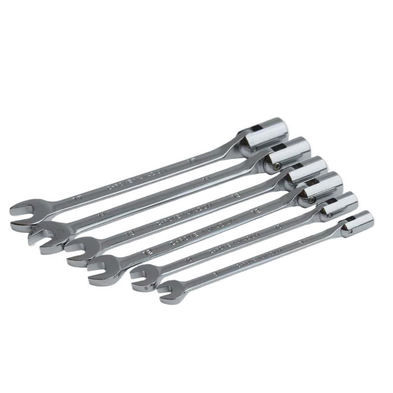 Mangas de cabeza móvil de doble propósito 8 - 22mm llave de mandíbula abierta llave de ciruela herramienta de reparación de automóviles