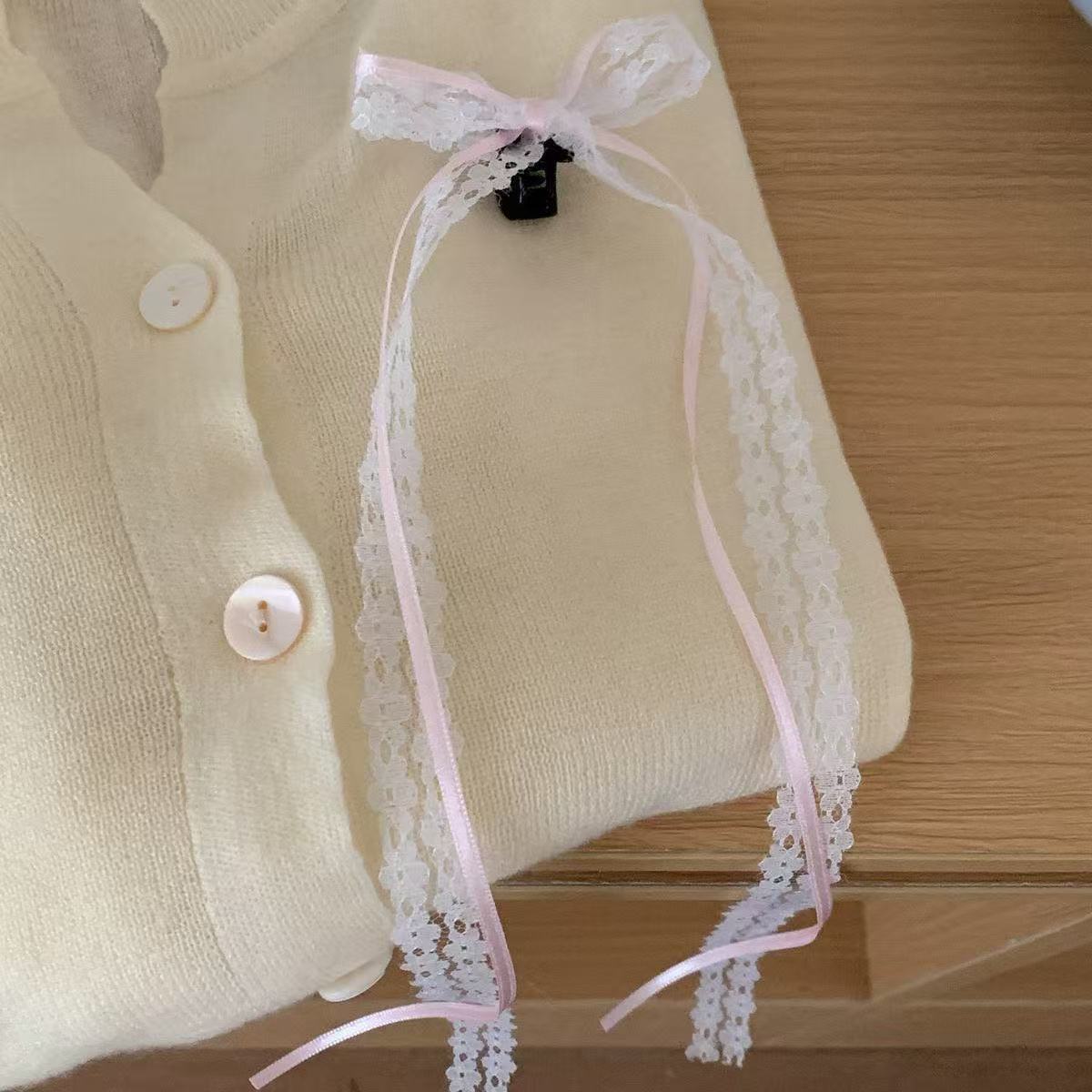 Dulce chica techo ~ Cinta dulce, lazo, cinta, horquilla, cabello trenzado, pinza de pico de pato, accesorios para el cabello, horquilla, puesto de un yuan