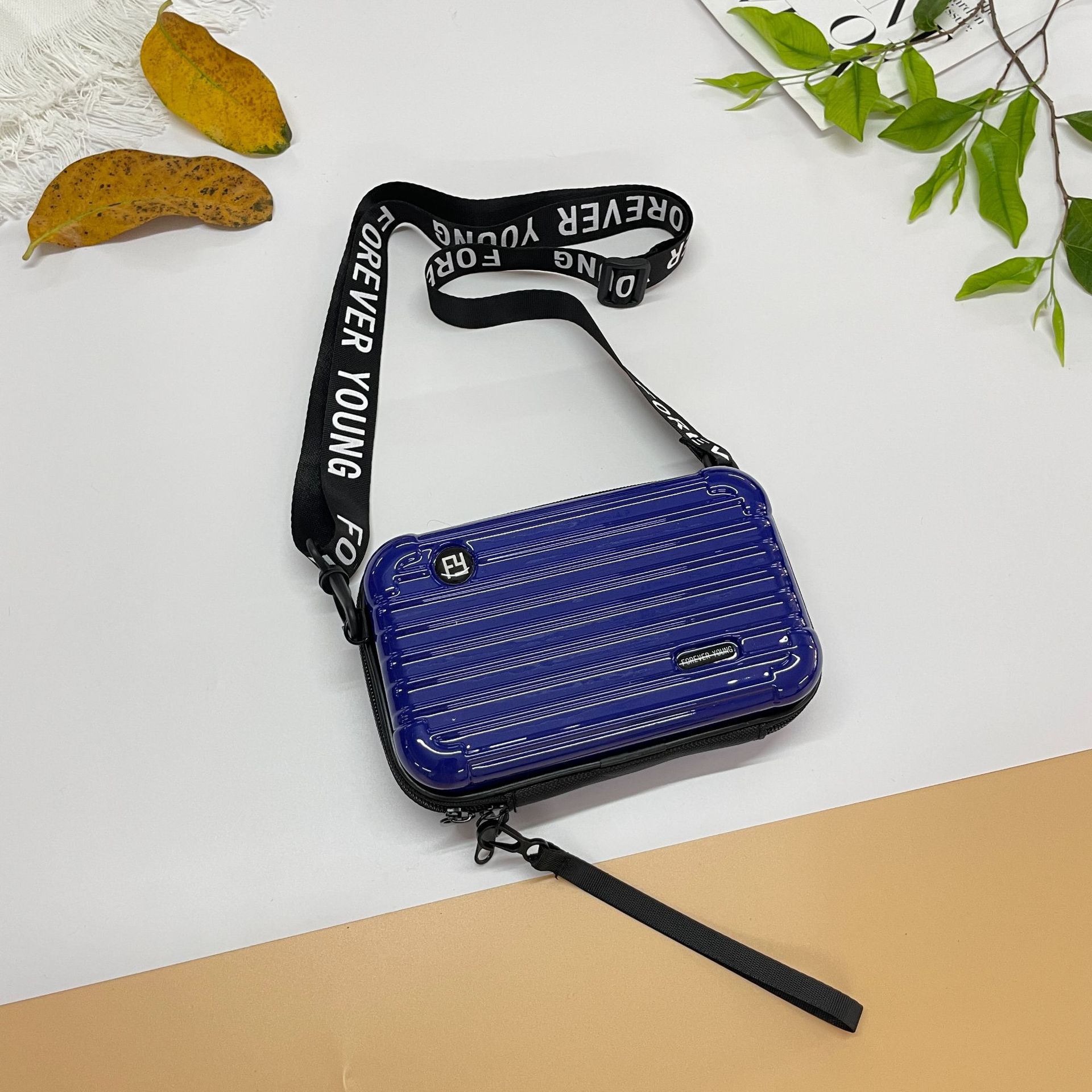 PC duro Shell bolsa de cosméticos fijo LOGO hombro mensajero bolsa de viaje conveniente bolsa de lavado bolsa de almacenamiento de equipaje