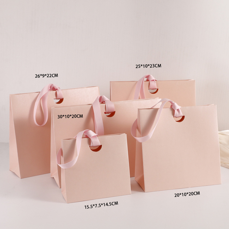 Source Manufacturer Handbag Lipstick Cosmetics Gift Bag Exquisite High-End Storage Packaging Paper Bag Customizable Logo