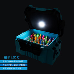 愛路亞諾瑪迪森戶外夜釣路亞海釣帶LED燈釣箱裝木蝦假餌工具盒跨