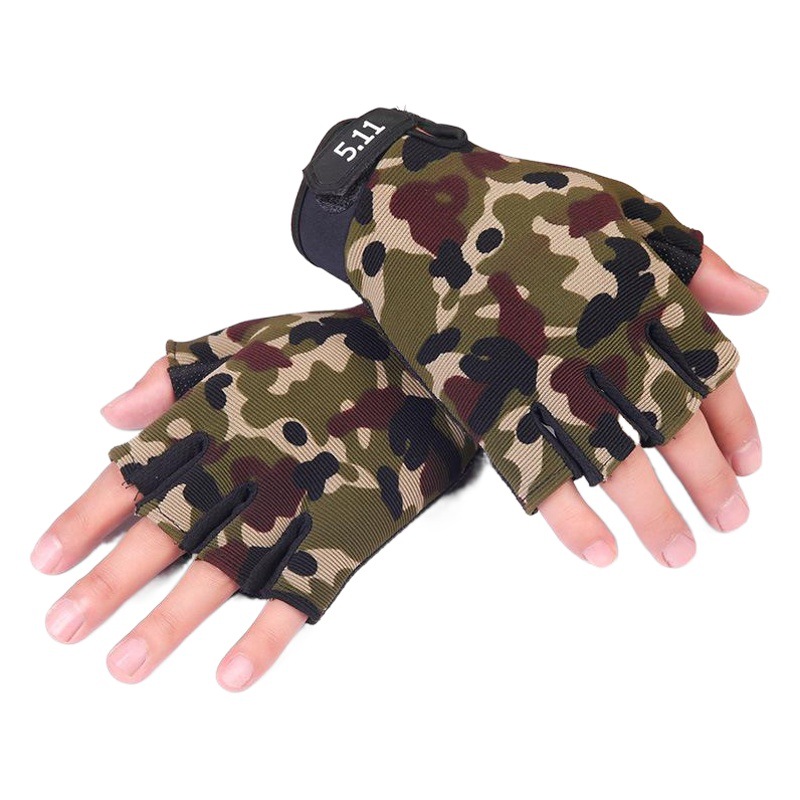 511 guantes de medio dedo, guantes de exterior, tácticas de conducción delgadas para hombres, deportes de fitness, guantes de ciclismo de medio dedo