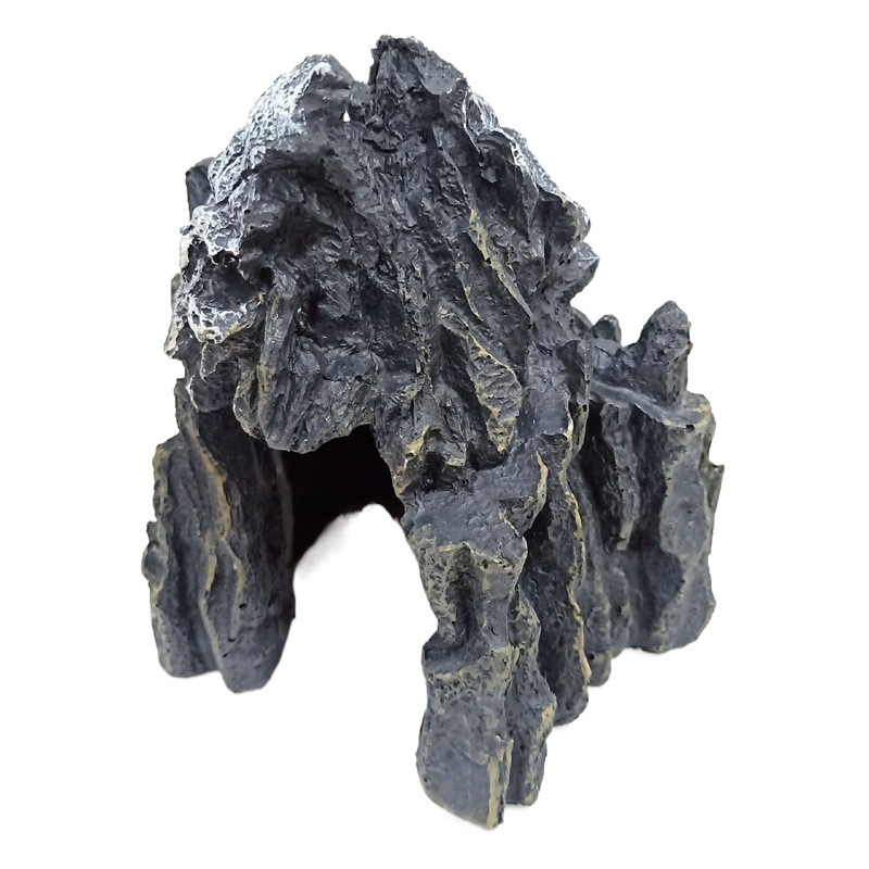 Decoración para Acuarios, Rocalla para Reptiles, Escondite para Peces y Camarones, Adorno de Resina para Acuarios, Cueva de Calavera