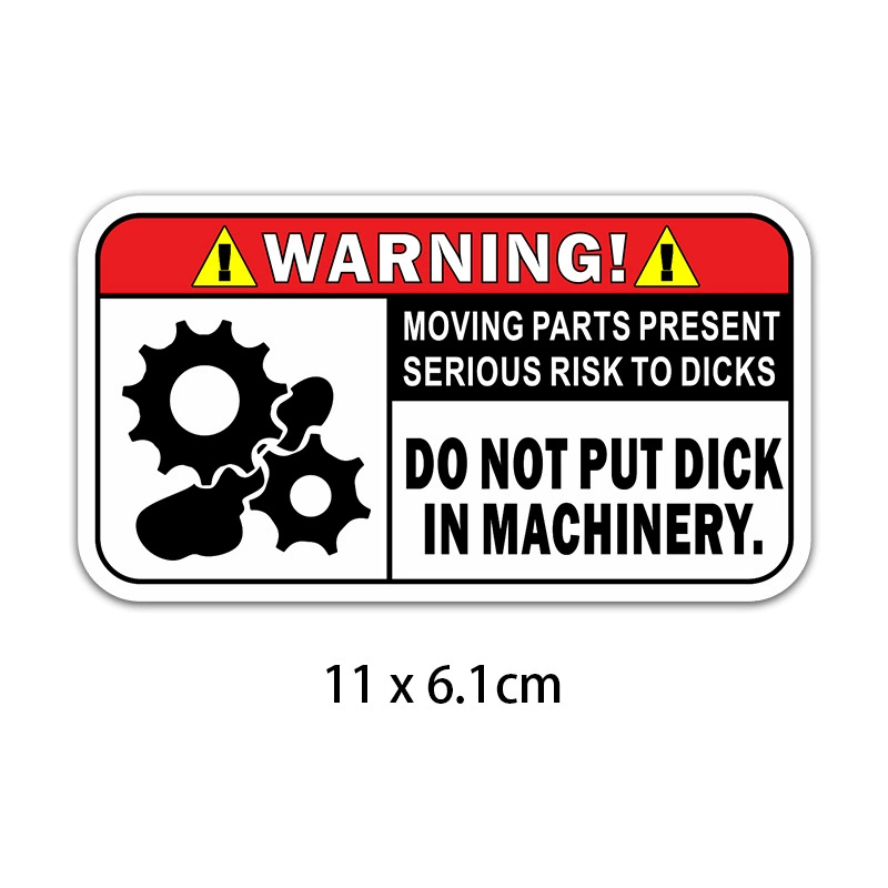 Funny Warning Car Stickers Set, PVC Waterproof, Multiple Designs, 2 pcs/set