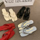 Dress Beautiful silver Flip-flops Beach Slippers Women's Summer Wear 2025 New Flat Flip-flops Pig-trotters Sandals