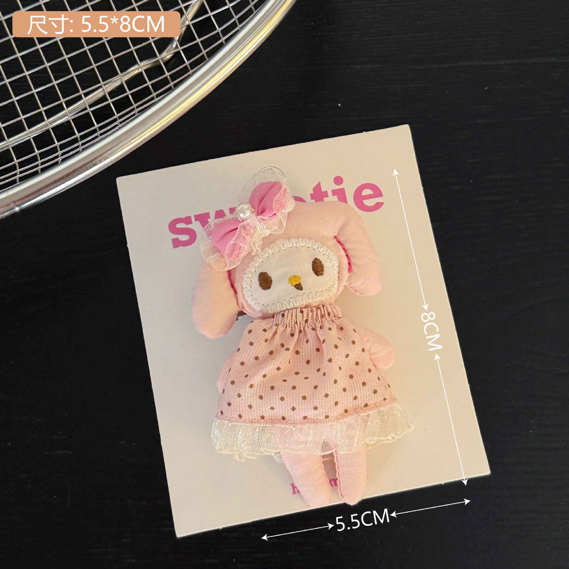 Coreano retro tela broche broche broche de cabello de niña corazón dulce lindo broche de frangeo al por mayor