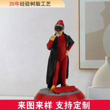 树脂公仔定制运动员摇头摆件桌面装饰玩偶家居纪念品树脂工艺品