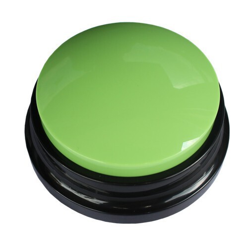 Dog barking bell pet communication button training talking toy recording sounder squeeze box voice sound box