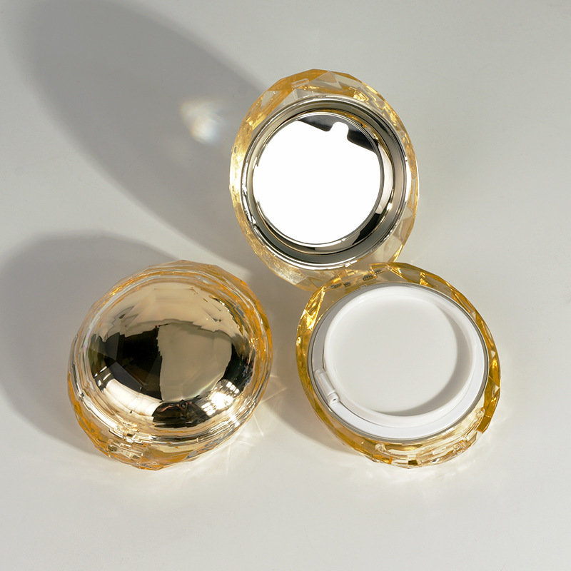 宝石形状气垫bb霜空盒子粉扑海棉粉底盒可印刷气垫霜包材批发