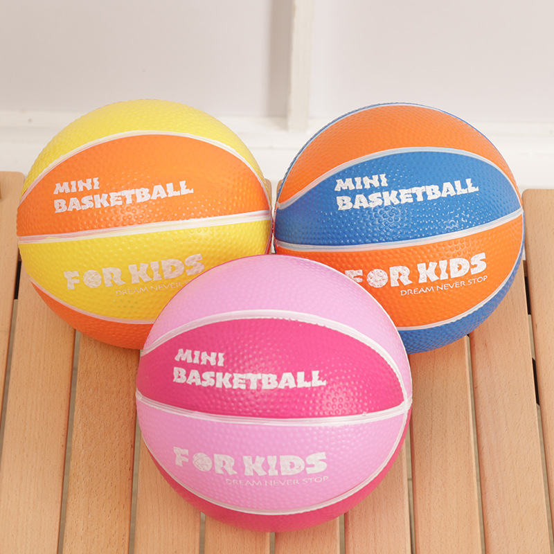 Supply Basketball PVC Small Basketball Colorful Three-color 15cm 6-inch Wholesale Diverse Style Basketball