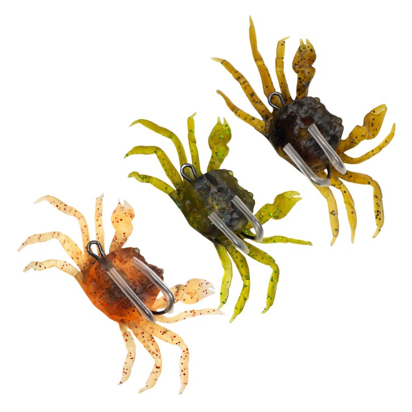 Shareshark luya cebo falso cebo biónico cebo suave 3D suave cangrejo cebo suave con gancho cebo falso biónico