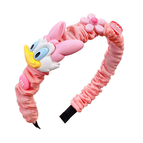 Super cute cartoon fabric pleated hairband hairpin baby cute paradise series hairband children going out hair pressure headband
