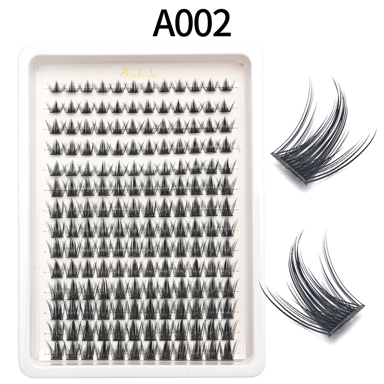 Amazon falsas pestañas venta caliente comercio exterior euroamericano cabello D曲 DIY ojos pestañas al por mayor