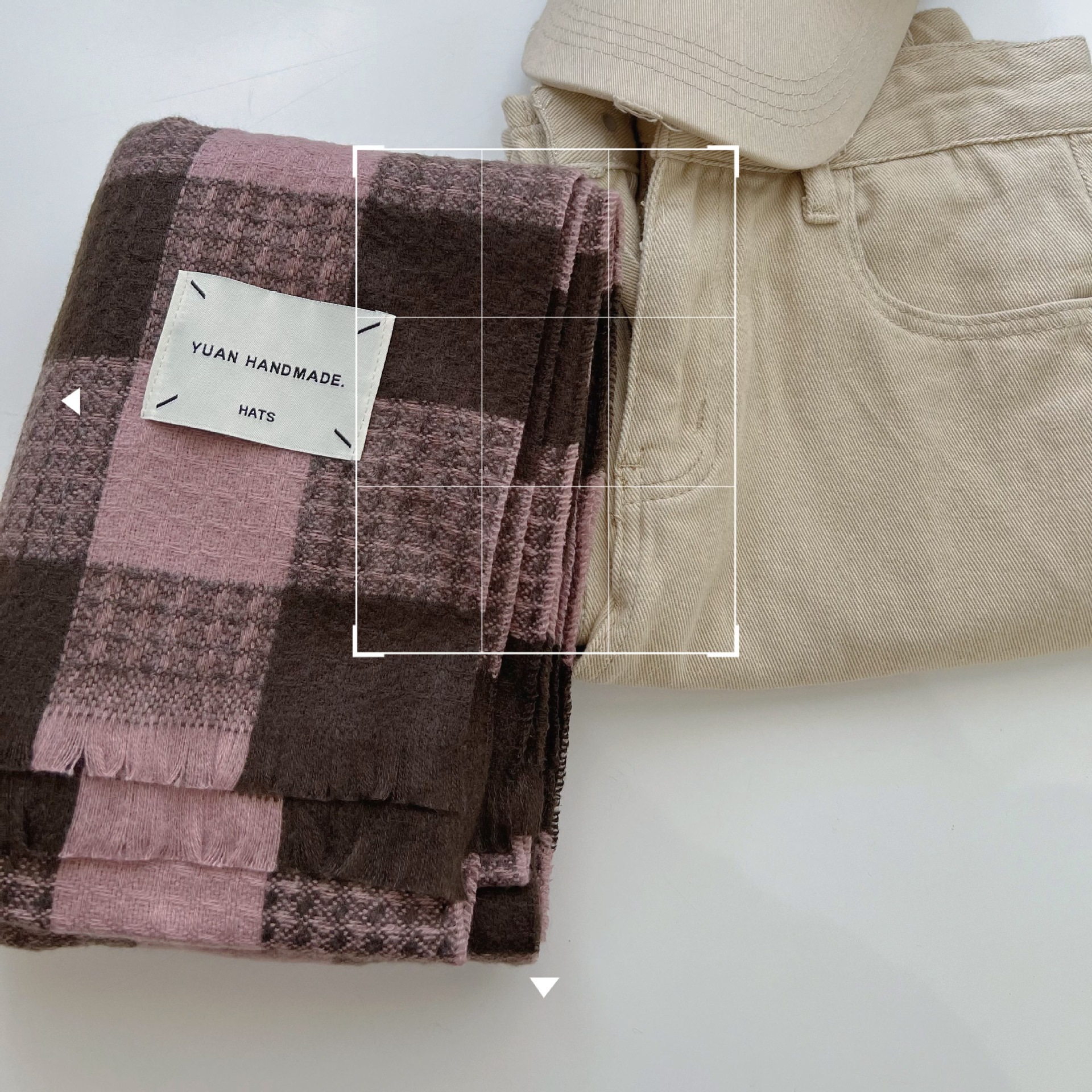 Sciarpa a quadri da donna autunno inverno stile versatile_voghion.com