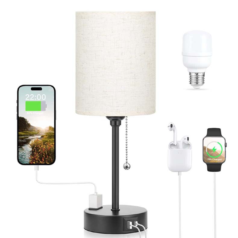 アマゾン速売通taye c usb携帯電話充電布芸電気スタンド書斎寝室灯美規ファスナースイッチ|undefined