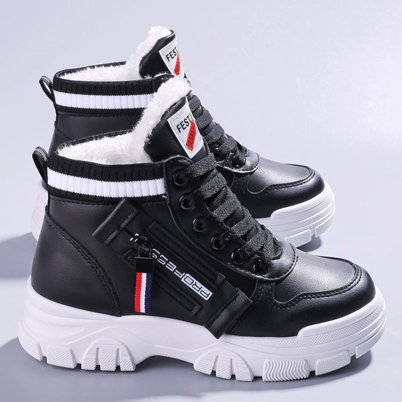 Martens low ankle boots, warm plush lining, chunky sole, 2023 collection