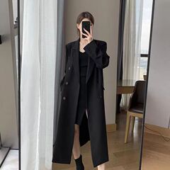 2025春秋新款风衣西服大衣休闲中长款西装英伦风修身外套女
