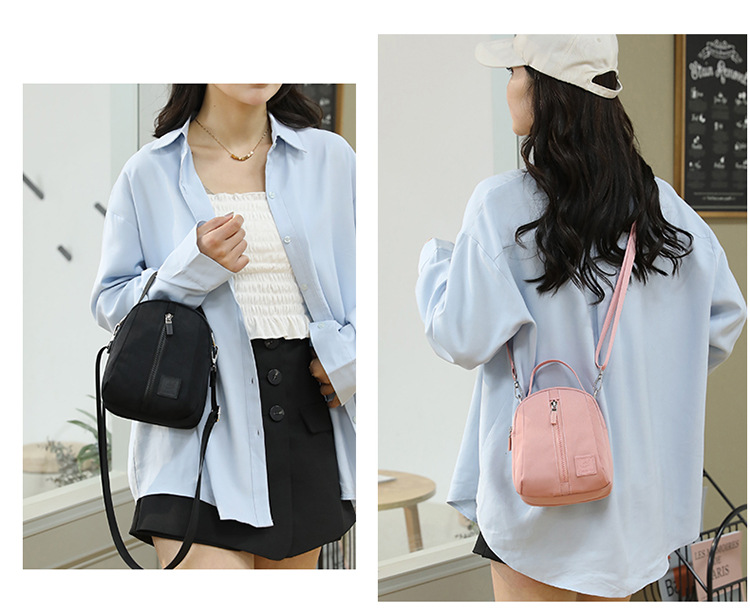 2025 New stylish Korean-style single-shoulder bag for women, versatile crossbody phone bag, nylon waterproof women's crossbody bag undefined