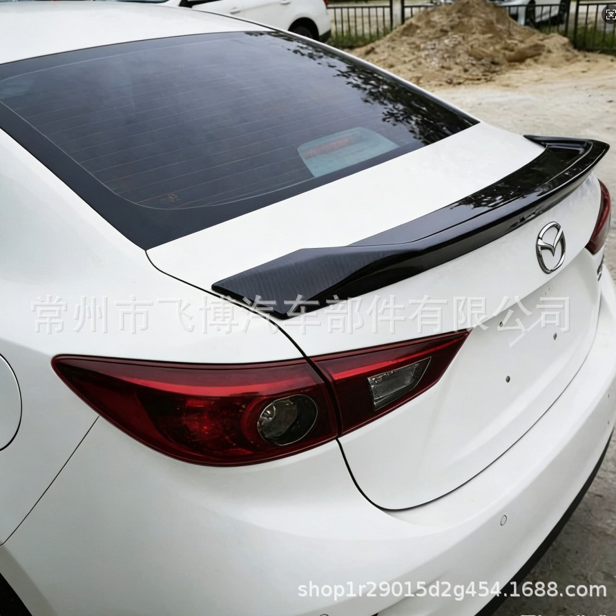 Suitable for 2014-2017 Mazda 3 Axela Sedan, No-Drill Modification Dedicated Rear Spoiler