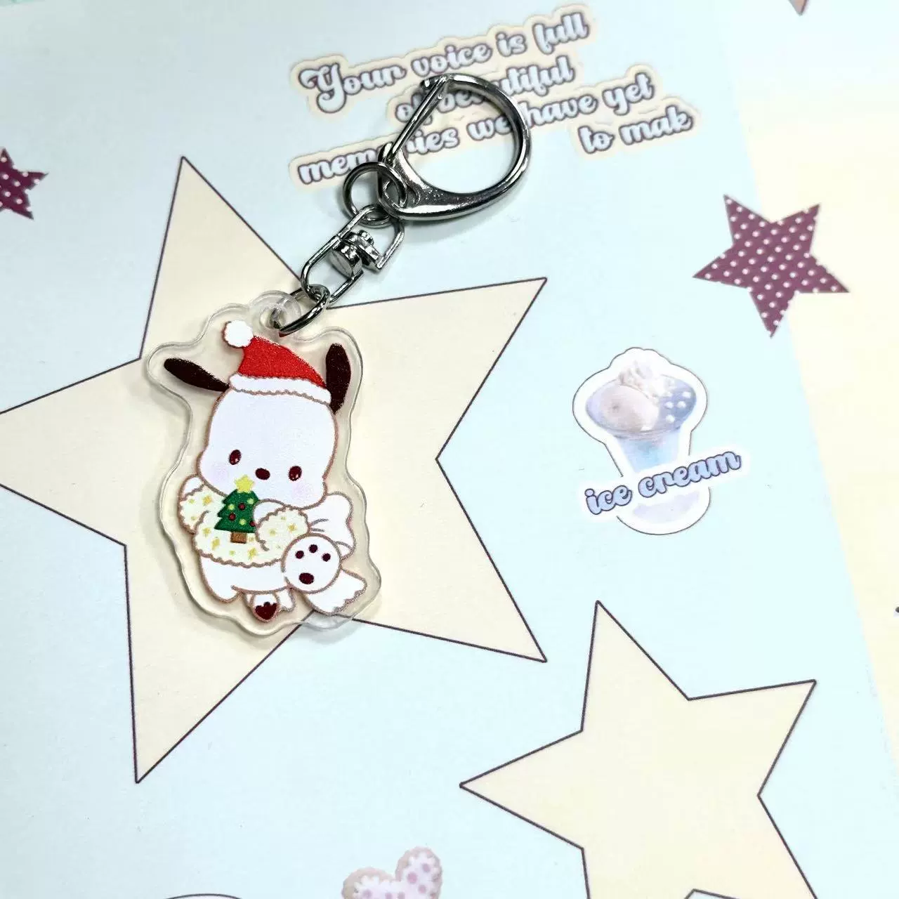 Санрио, Hello Kitty, акриловая подвеска в виде мультфильма, аксессуар для сумки, брелок, подарок на день рождения