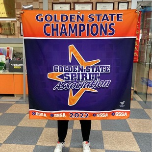 Shanghai factory direct outdoor PVC hanging flag hanging cloth school team flag support flag color inkjet cloth to make pictures
