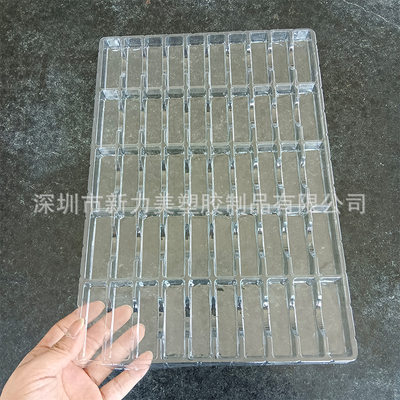 50格透明ブリスターパレット角型格子ブリスターボックス工場ブリスターパック内のプラスチック回転ボックス|undefined