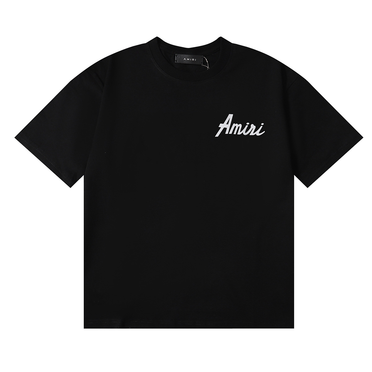 Amiri versión alta de verano nuevo estilo AMIRI clásico básico letra simple LOGO hombre y mujer suelta corta
