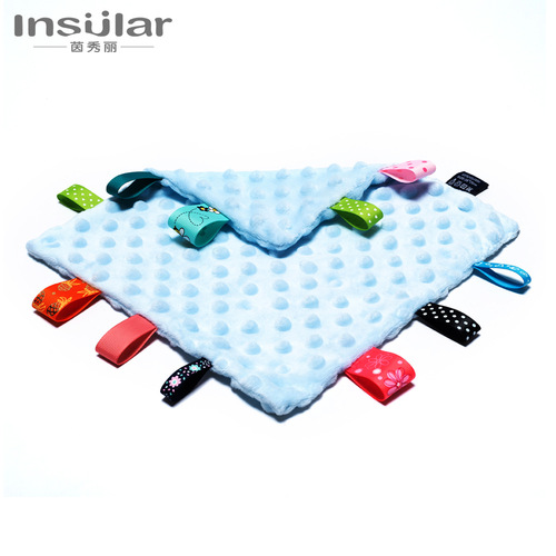 Insular Baby Dou Dou Tag Soothing Towel Newborn Dou Dou Handkerchief Baby Soothing Lullaby Handkerchief