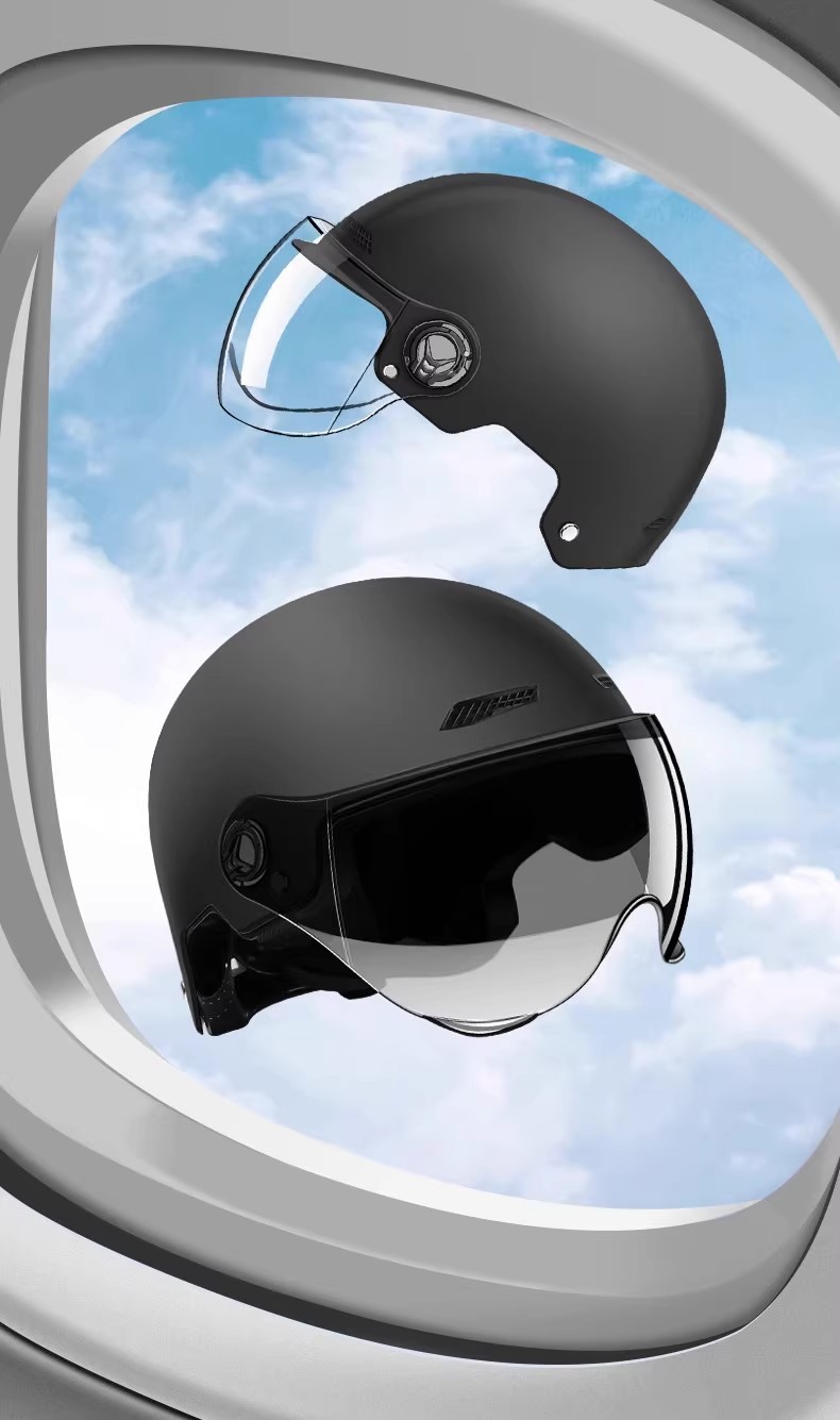 Electric Motorcycle Helmet 3C Certified Summer Half Helmet
