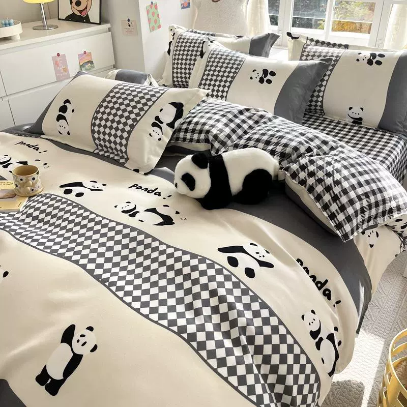 Категория А. Хлопок подлинный свежий набор из четырех частей для кожи