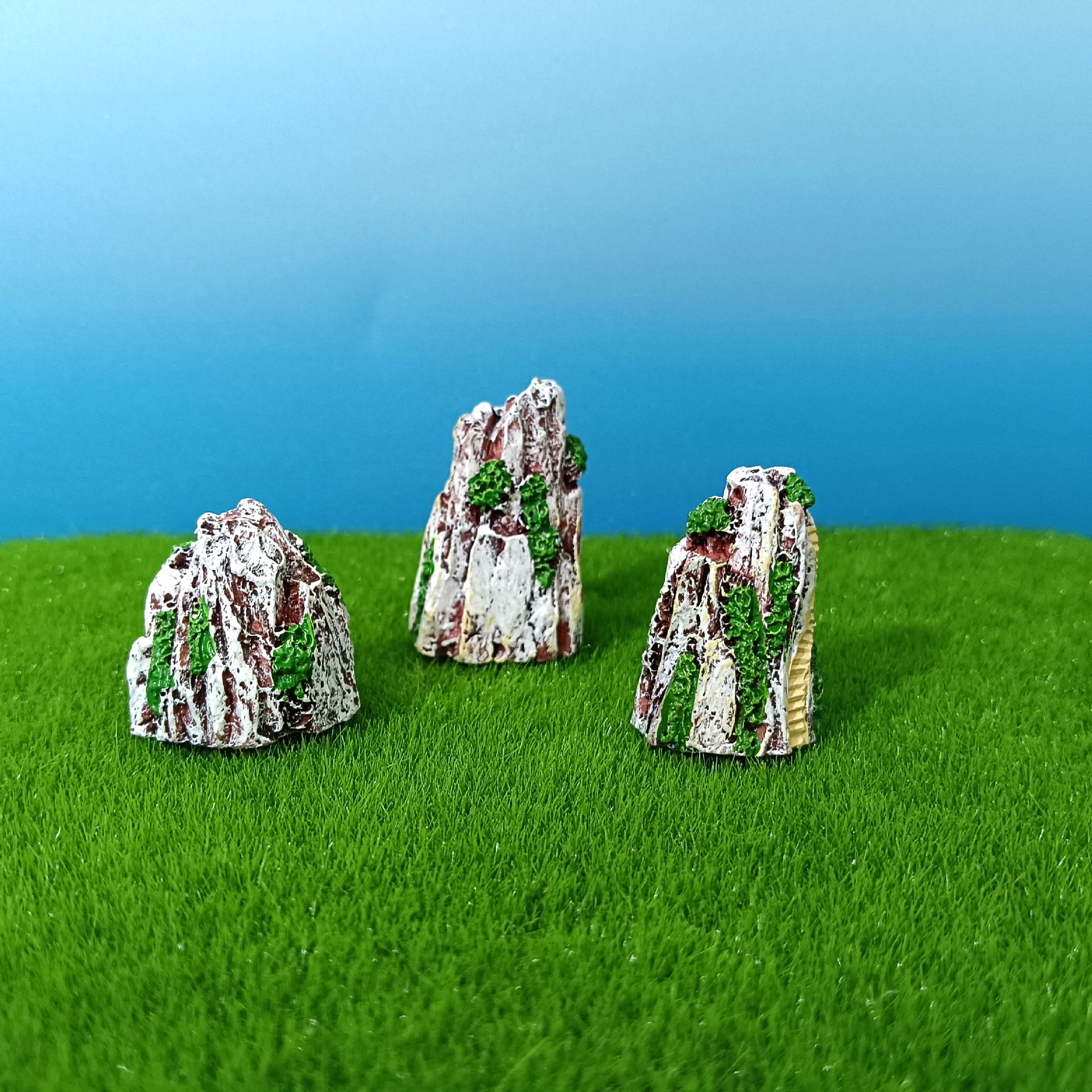 Spot mini paisaje paisaje artesanías de resina adornos mesa de arena accesorios de acuario bonsai rocalla