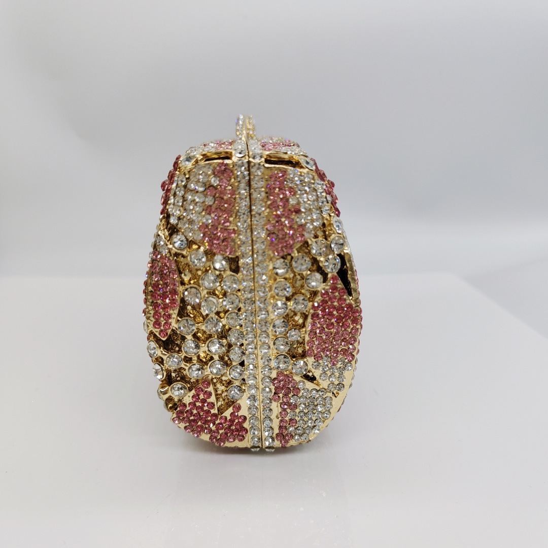 Nuevo bolso de cerezo con diamantes, bolso de diamantes, bolso de mujer, bolsa de embrague, papel duro tejido