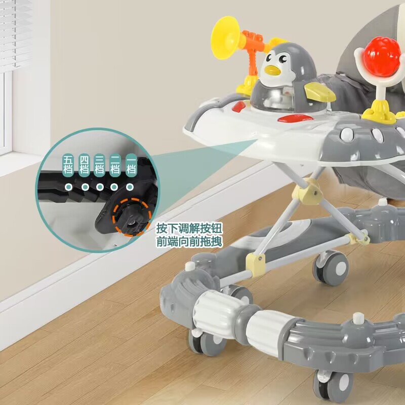 Baby Walker anti-o-pierna multi-funcional anti-caída anti-vuelco ayuda carro variable mecedora caballo al por mayor