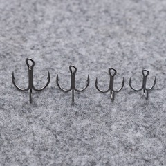 One Kun Lure Black King BKK6062 Reinforced Three-Prong Hook Black Nickel Treble Hooks Fishing Hooks Lure Accessories Wholesale