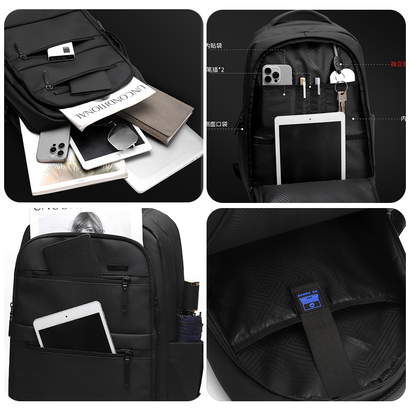 WEPOWER nueva mochila de gran capacidad para viajes de negocios mochila de computadora para estudiantes universitarios