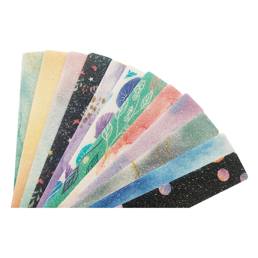 Transfronterizo nuevo caucho PEVA color antideslizante tira baño impermeable pegatinas escalera patrón de diamante paso cinta antideslizante