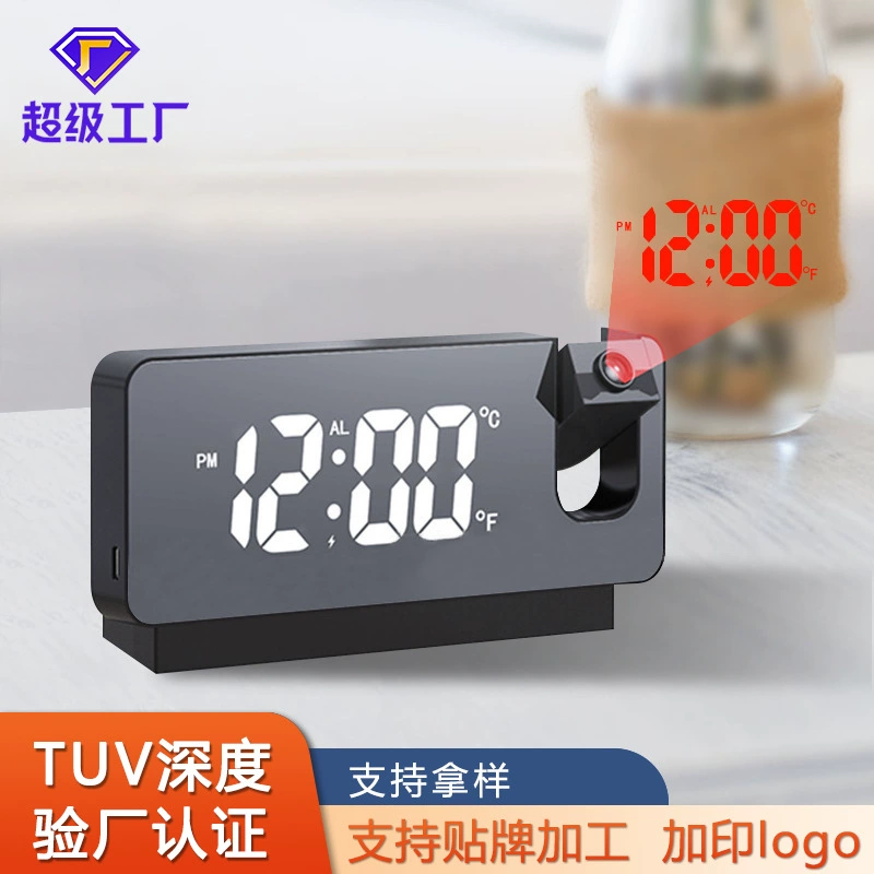 Источники производители трансграничных современных простых проекционных будильник светодиодный большой экран термометр электронные часы