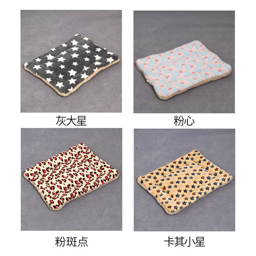 Winter velvet warm cat mat for pet dogs and cats Thick blanket cat cage platform mat dog mat sleeping mat