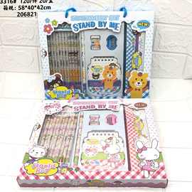 厂家直销六一儿童节卡通文具彩色铅笔套装幼儿园绘画礼盒奖品批发