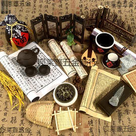 古风摄影道具创意摆件汉服拍摄道具书儿童婴儿拍照小物件氛围感