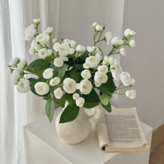 小さな茶のつぼみ12個、蓮の造花、造花装飾、卓上装飾花束、ウィンドウディスプレイ、シルクフラワー、写真小道具