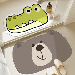 卡通硅藻泥地墊浴室門口吸水防滑墊耐髒洗手間門口地面腳墊子