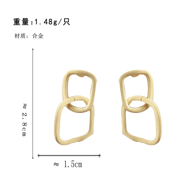 Fashion Hollow Irregular Alloy Earrings Wholesale display picture 14