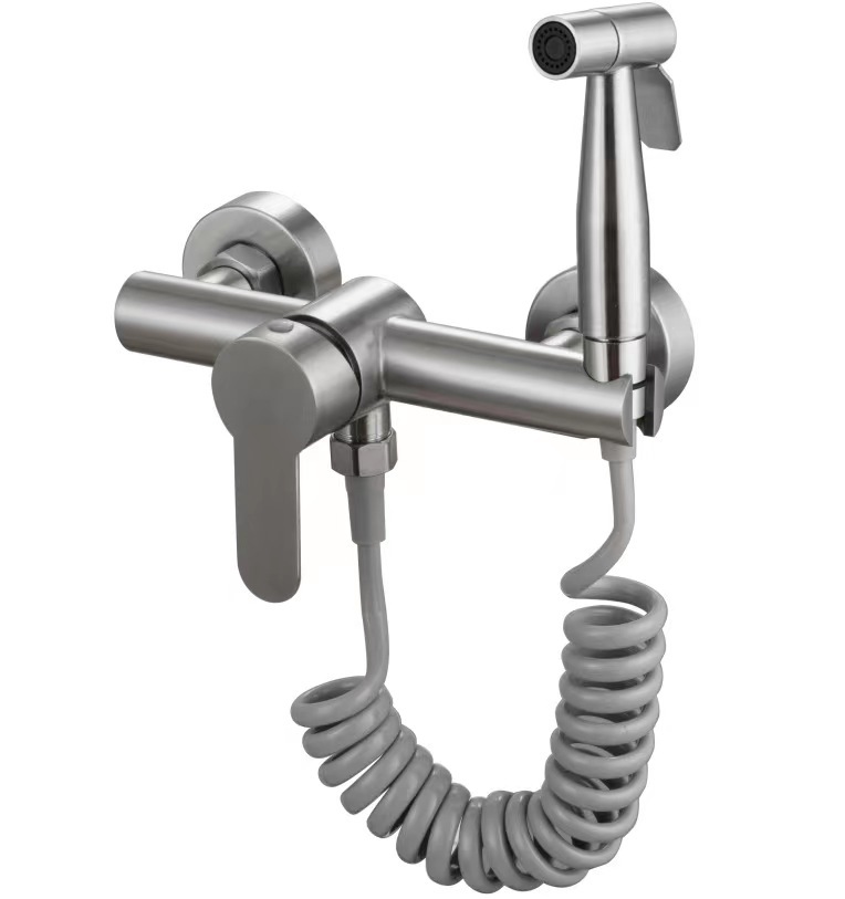 304 de acero inoxidable simple de dos funciones baño ducha sola función caliente y fría válvula de mezcla grifo