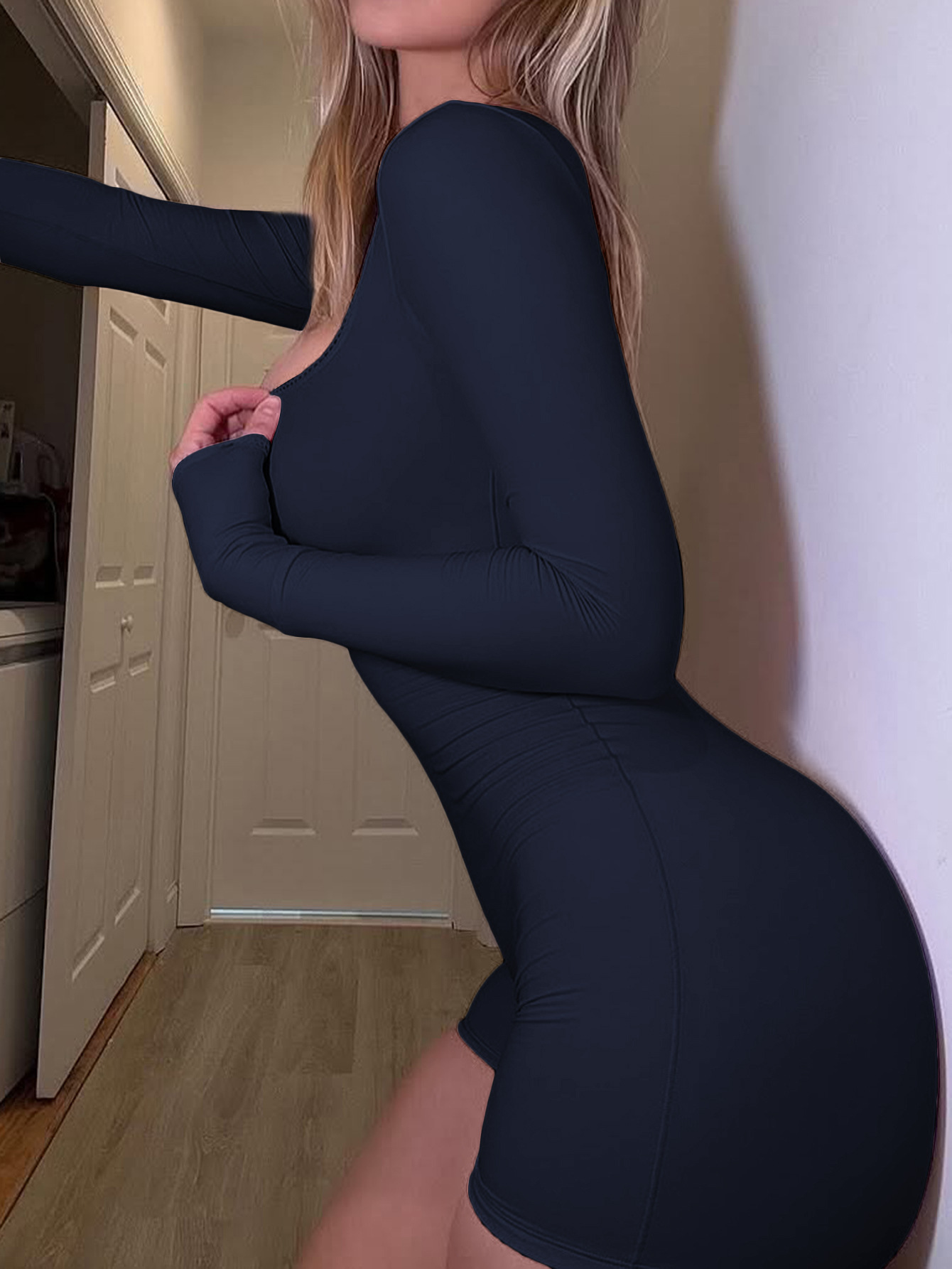 Women's Clothing Women's Long Sleeve Yoga Sports Jumpsuit Tight Fitting Shorts Style Autumn Winter Clothing Long Sleeve For Formal & Casual_ecoleips.com
